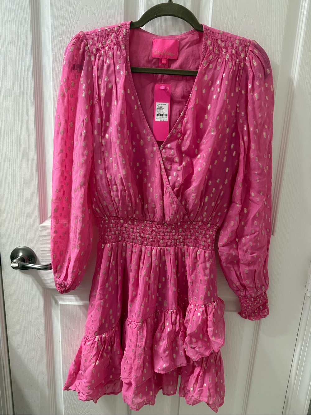 NWT Lilly Pulitzer Cristiana long sleeve dress in pink